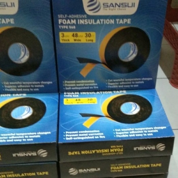 

Sansui Foam Insulation Tape Type 568 2" X 3 Mm X 10 M