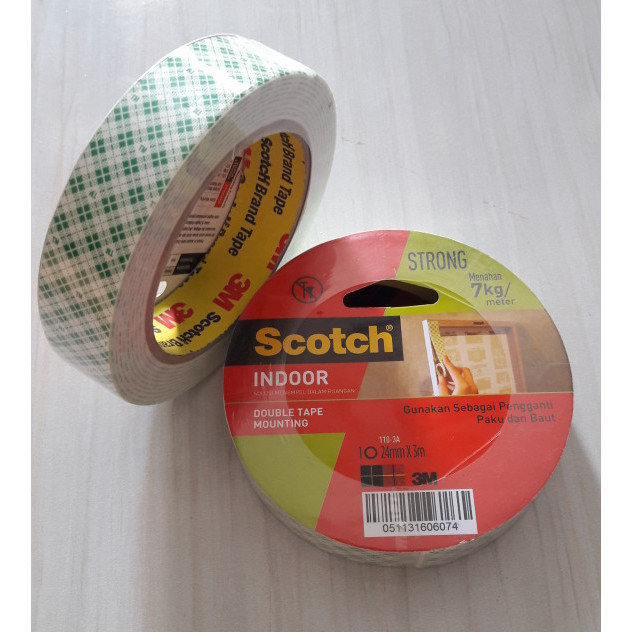 

Double Tape Mounting Scotch 24Mm X 3M Dobeltape 3M Dobel Tip Kuat 7Kg