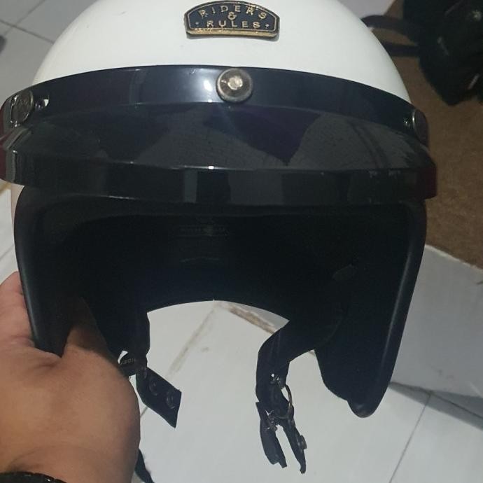 HELM OPEN FACE RETRO RIDERS AND RULES