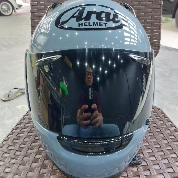 HELM ARAI REPAINT GREY SIZE XL ORIGINAL