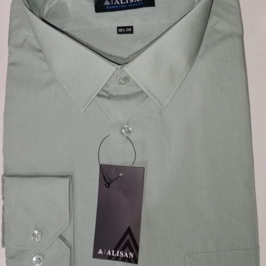 Kemeja Pria Alisan Lengan Panjang Warna Hijau Sage