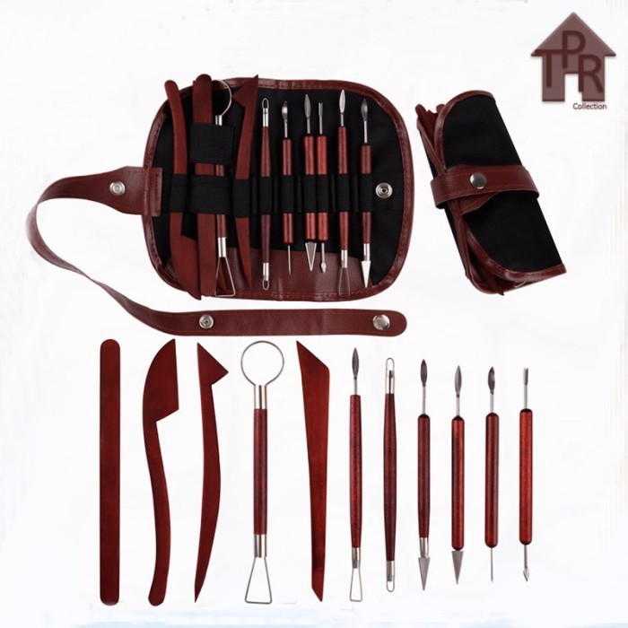 Butsir Alat Ukir Pottery Tool Modelling Tools - 11Pcs. Dompet