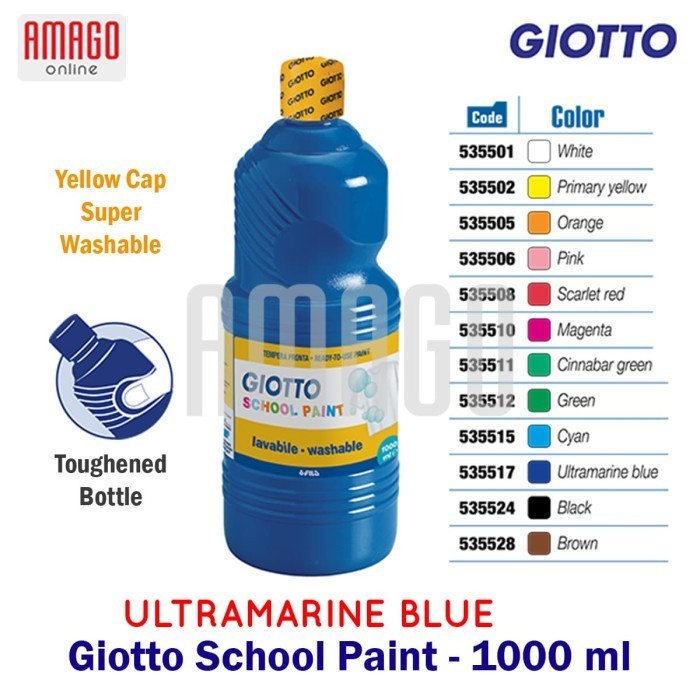 

Giotto School Paint - Ultramarine Blue - 1.000 Ml - 535517