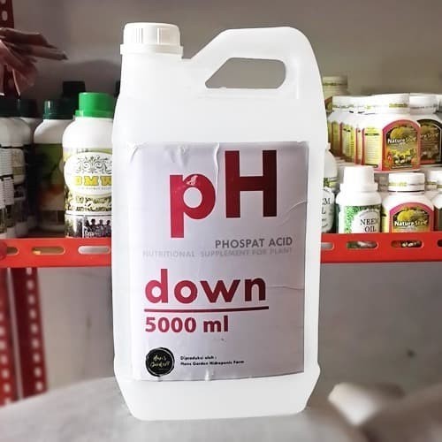 {{{{}}] pH Down Larutan Nutrisi Hidroponik H3PO4 Asam Fosfat Phospate 5 Liter