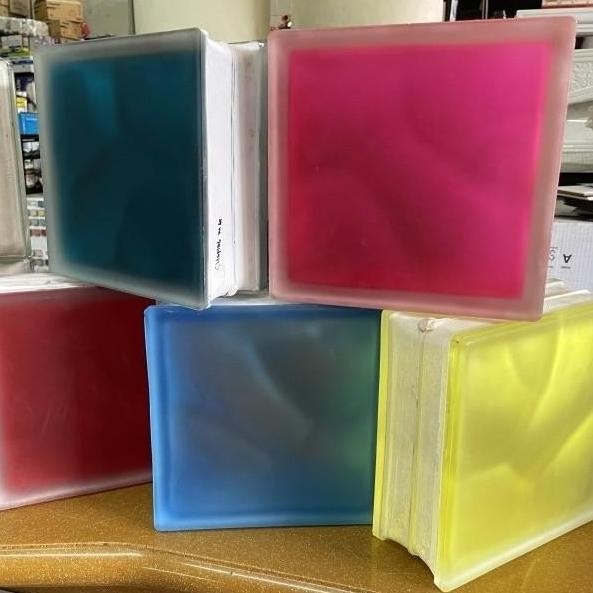 Hot  Glass Block Warna Colorful By Venus
