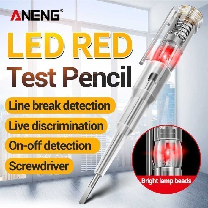 Tes Pen Alat Penguji Tegangan Listrik Test Pen LED ANENG - B09