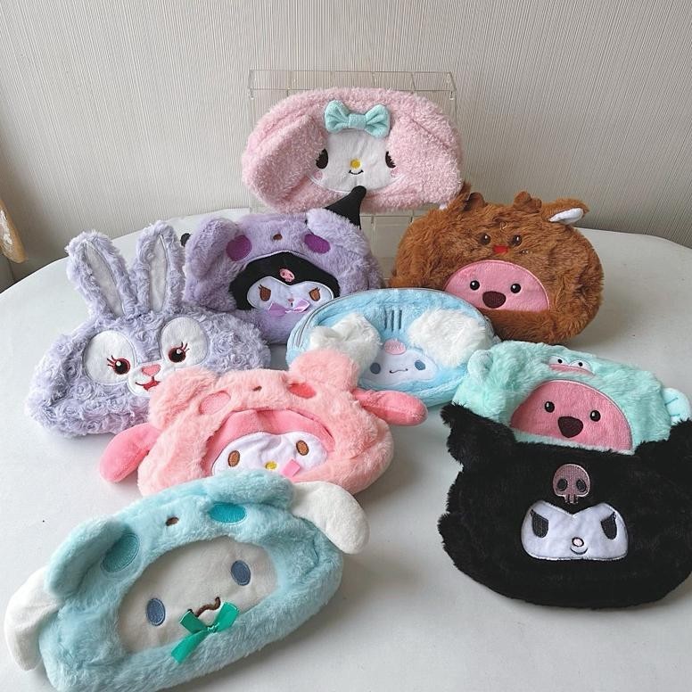 

Sale Sanrio My Melody Kuromi Cmoroll Hoodie Pig Kelinci Loopy Rusa Kotak Pensil Case Pouch Super Sale