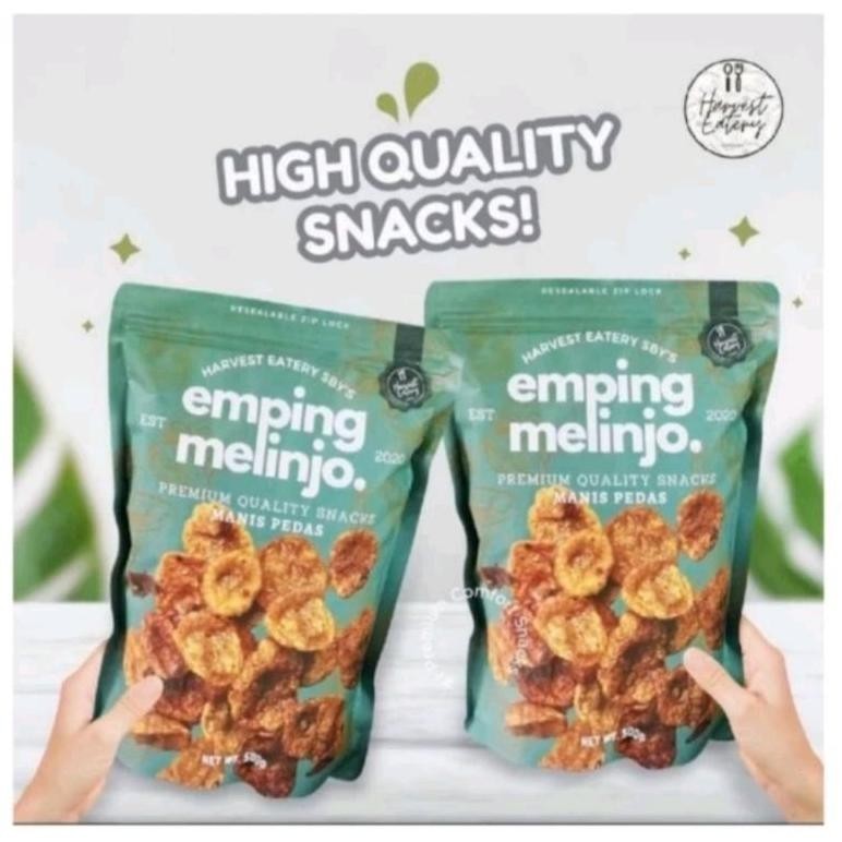 

ukd- Emping Melinjo Harvest Eatery Pedas Manis 330g Hemat