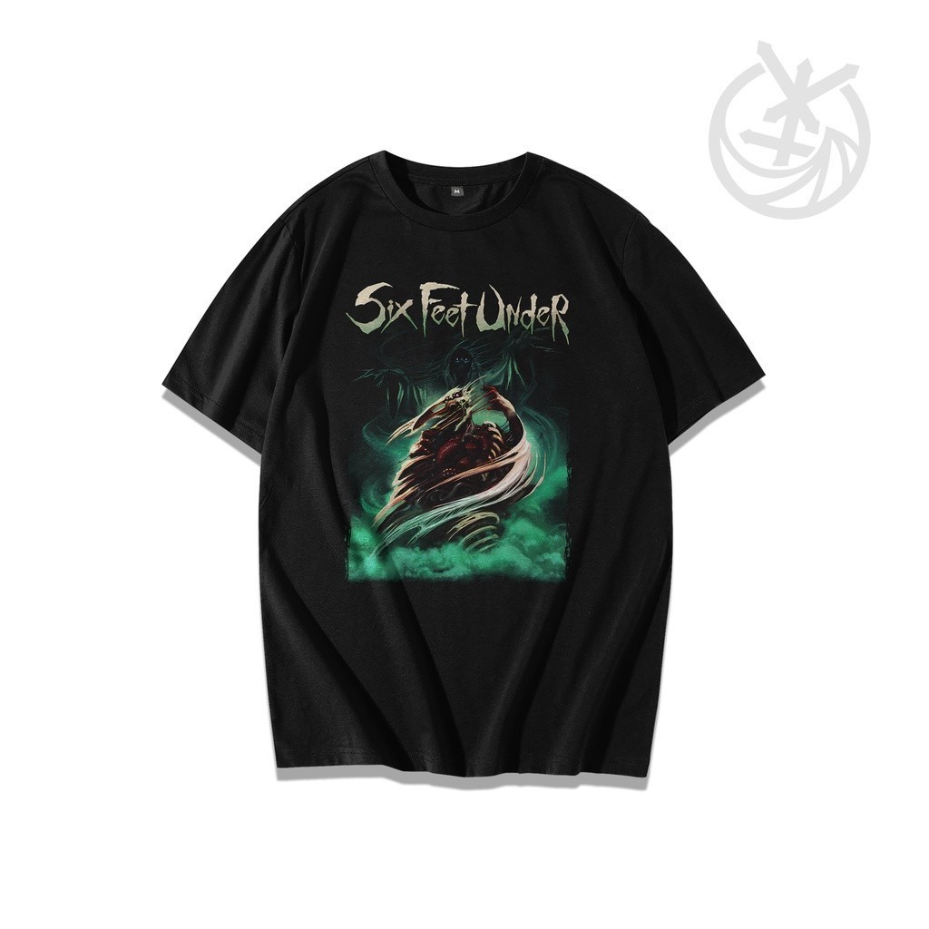 Kaos distro keren| Baju pria distro| Kaos pria keren terbaru| Kaos death metal Six Feet Under 1100