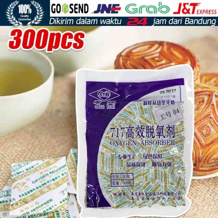 

,,,,,,,] Oxygen Absorber 30cc x 300Pcs Natural Pengawet makanan Oksigen Halal
