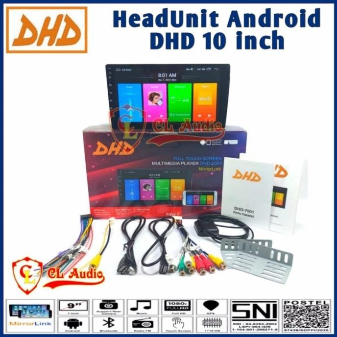 Head Unit Android Dhd 7001 10 Inch