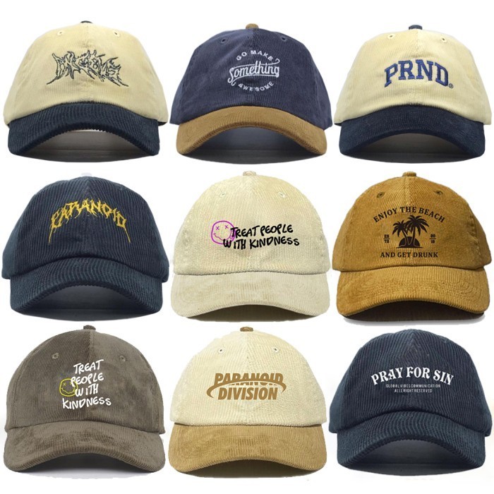 Topi Pria Paranoid Topi Corduroy