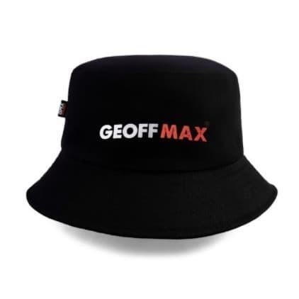 Geoff Max Official - Alco Black Bucket Hat Topi Pria