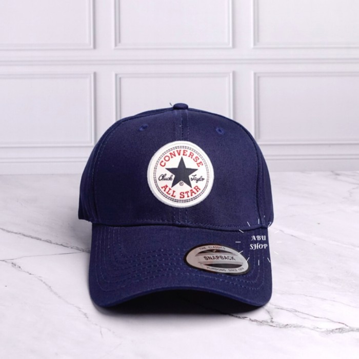 Topi Baseball Converse Pria Polos Sport Hitam Kualitas Import Grosir