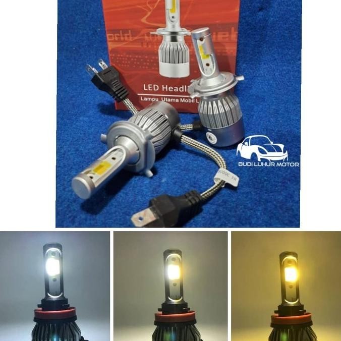 Lampu Led H4 3 Warna Dhd