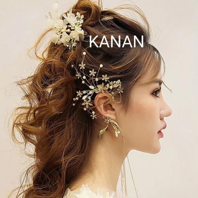 Earpiece earcuff earclip hiasan telinga aksesoris pesta BMA1-KANAN