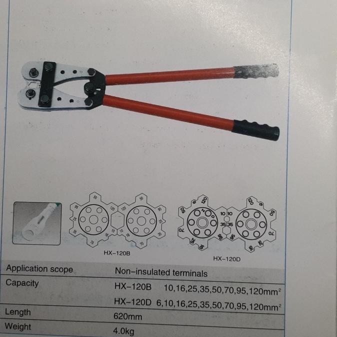 :<:<:<:<] Tang press skun 10-120mm crimping tool hx120b