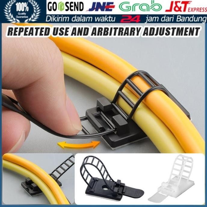 

populer] 100Pcs Klip Kabel Pengikat Perapih Penjepit Kabel Listrik Organizer