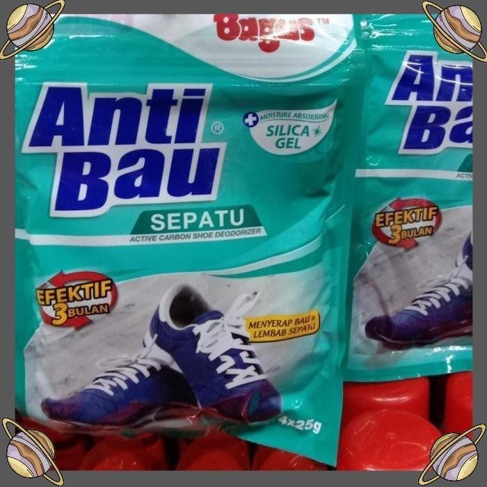 

[CLS] BAGUS ANTI BAU SEPATU 4 X25 GR/SHOE DEODORIZER