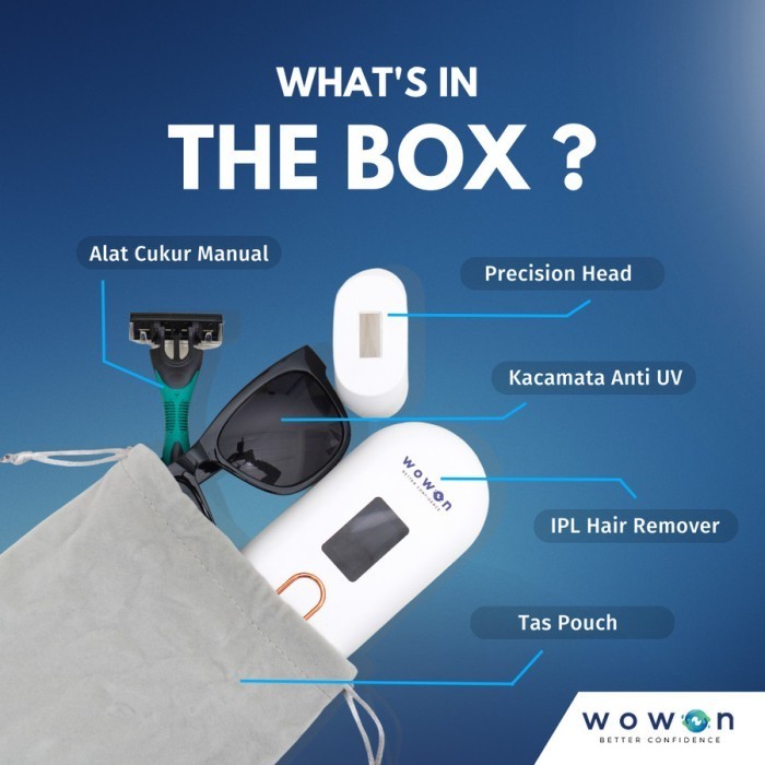 Wowon 4In1 Ipl Hair Removal - Alat Penghilang Rambut Secara Permanen