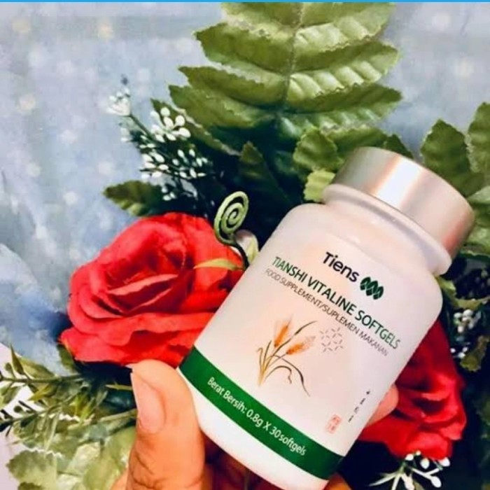 Vitaline Softgel Tiens Pemutih Badan Alami Penghilang Flek Hitam