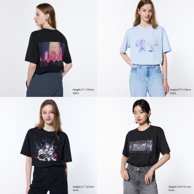 Kaos uniqlo UT Oshi No Ko Original Kaos anime lengan pendek