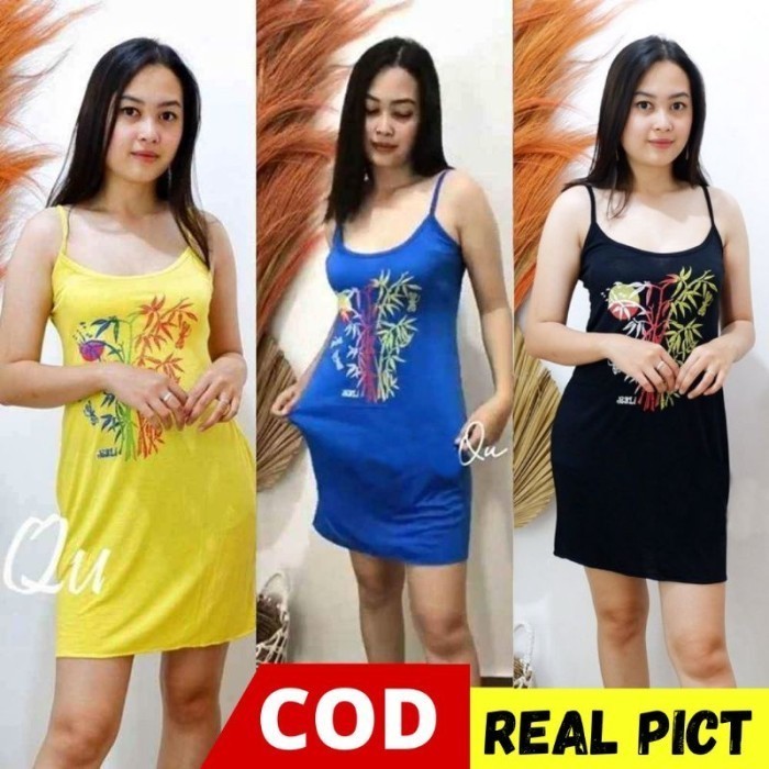 PROMO SPECIAL Baju Tidur Seksi/Daster Singlet/Dress Tanktop Bahan Kaos/Piyama Sexy