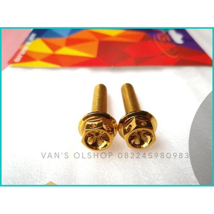 Baut Probolt Gold Untuk Baut Shock Belakang Nmax, Aerox 155 & Xmax 250
