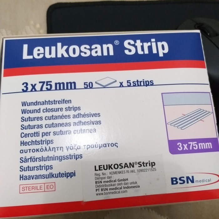 Terlaris leukosan strip plester luka tanpa jahitan 3 x 75mm SALE
