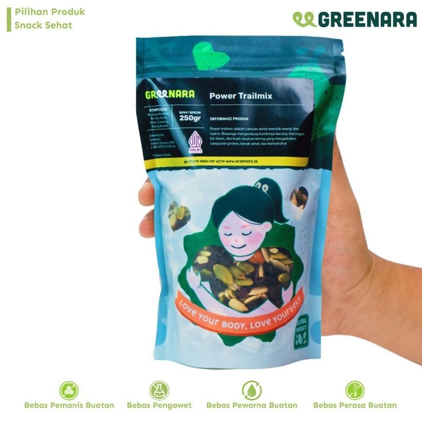 

gd-90 Greenara - Power Trail Mix 250gr / Snack Sehat Berkualitas