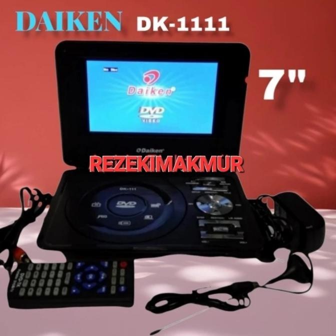 TV PORTABLE + DVD PLAYER DAIKEN 7INS / 9INS  2807T