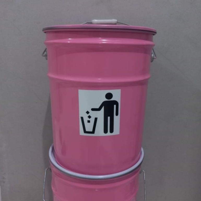 Aw89 Tong Sampah Besi Kaleng ( Kaleng Exs. Import) Tebal Cuci Gudang