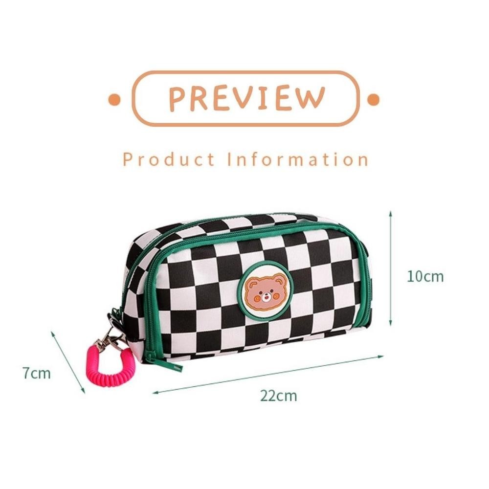 

Ty69 Tokotab - Tempat Pensil Large Pouch Bag Pencase Minimalist Checkered Pencil Case Aesthetic Storage Stationery Bag Case. Big Sale