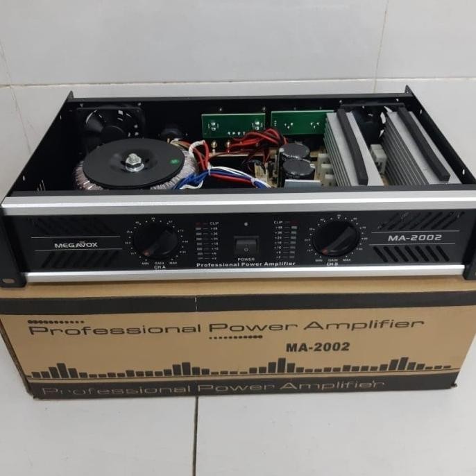 Power Amplifier Megavox Ma 2002 Power Ampli Megavox Ma2002