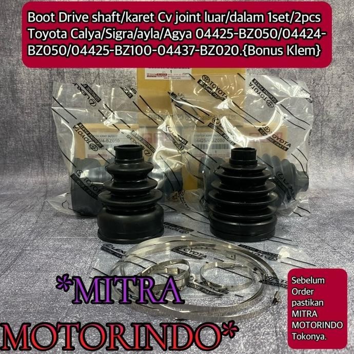 BOOT DRIVE SHAFT-KARET DRIVE SHAFT 1SET IN/OUT CALYA-SIGRA-AGYA-AYLA