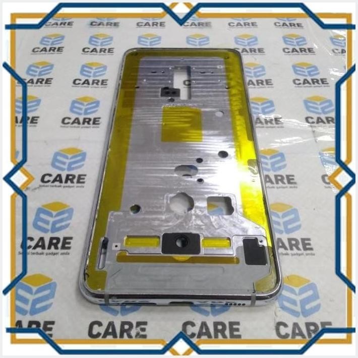 [ezs] frame lcd samsung a80 a805f silver ori copotan