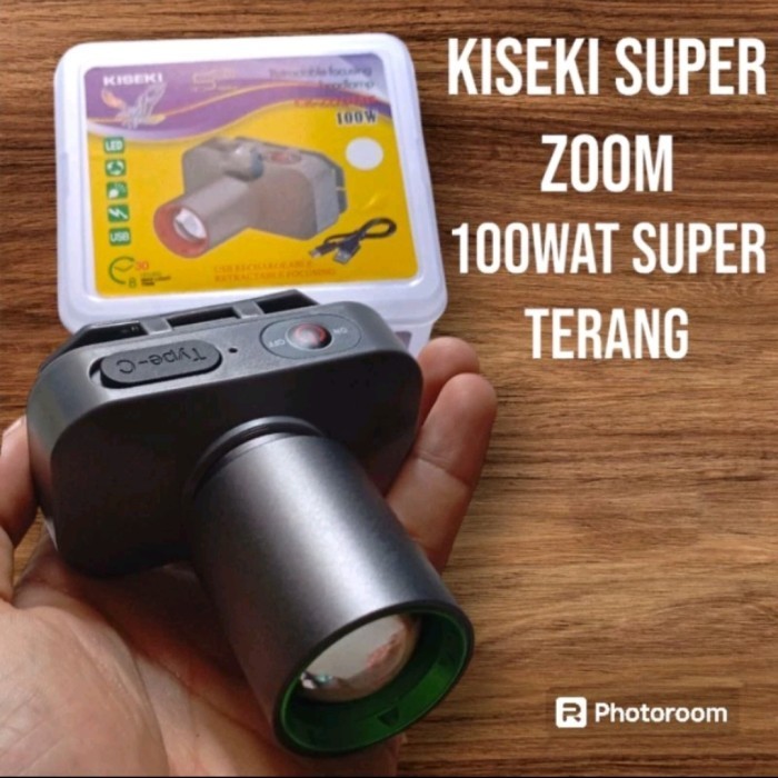 KISEKI SENTER KEPALA ZOOM 100 WATT SUPER TERANG - SENTER ZOOM