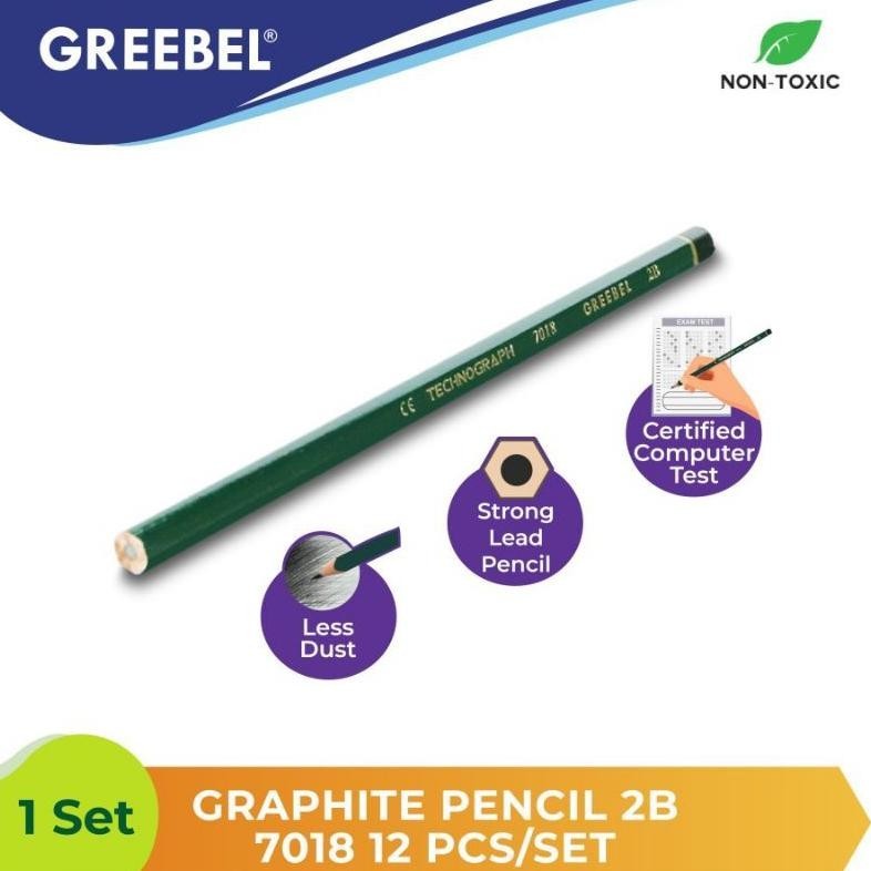 

Promo Pensil 2B Greebel ( 1Pak/12 Pcs ) Evy-510
