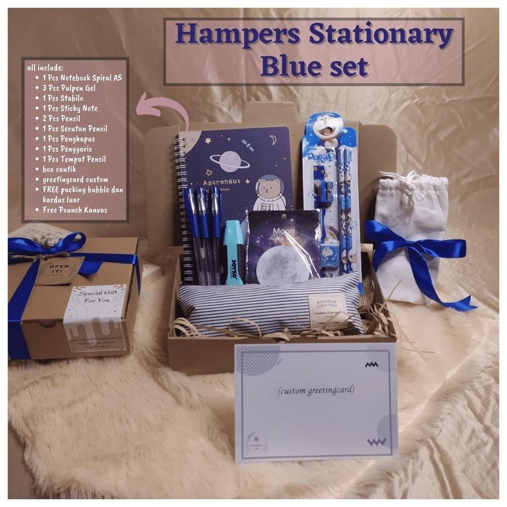 

Viral [Hampers Stationary Edisi Biru] Kado Wisuda/ Kado Anak Ulang Tahun /Giftbox Stationery Alat Tulis Ukd-