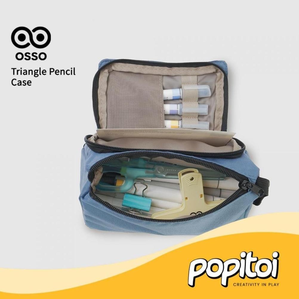 

Premium Osso Triangle Jumbo Pencil Case Kotak Tempat Pensil Pen Segitiga Ul-64