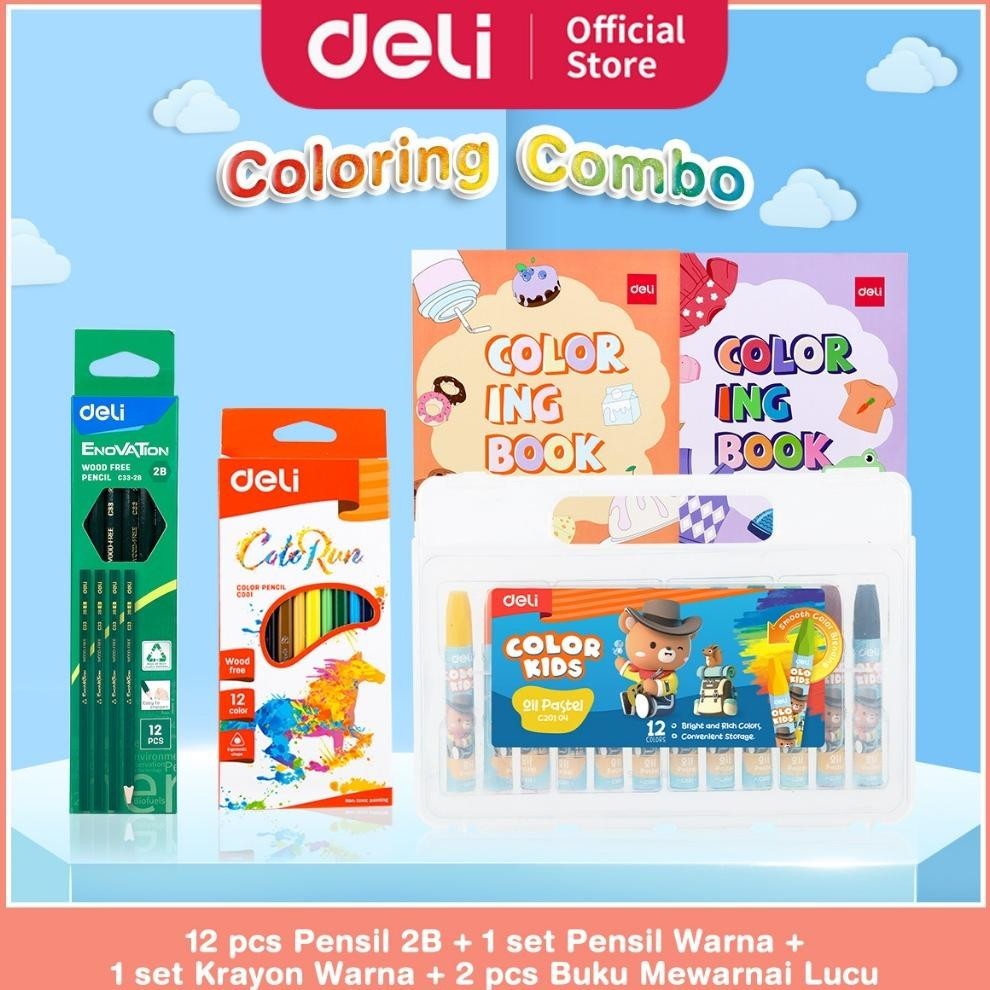 

Spesial Paket Mewarnai Lengkap - Pensil 2B, Pensil Warna, Krayon, Buku Mewarnai Garansi