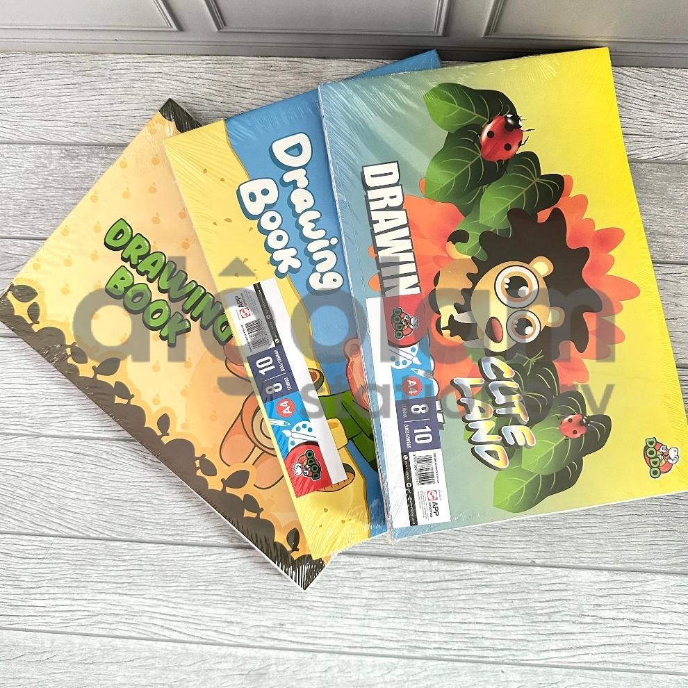 

Promo Satu Pack ( 10 Pcs X 8 Lembar ) Buku Gambar A4 Dodo Murah