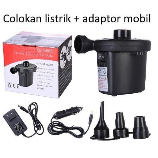 POMPA KASUR ANGIN 2IN1/ VACUUM POMPA ANGIN LISTRIK RUMAH+ADAPTOR MOBIL