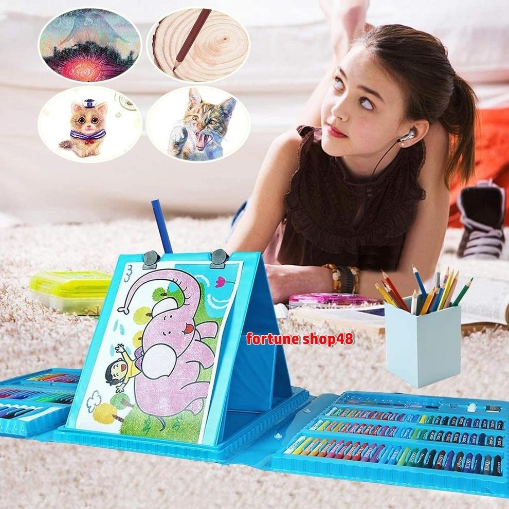 

Flash Sale Crayon Set 208 Pcs Pensil Warna Lengkap Krayon Set Alat Menggambar Mewarnai Cat Air Lukis Anak Garansi