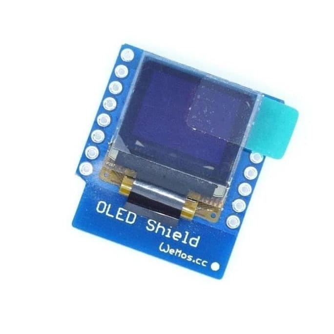 Terbaru (1 pcs) WeMos OLED LCD 0.66" I2C Display Shield