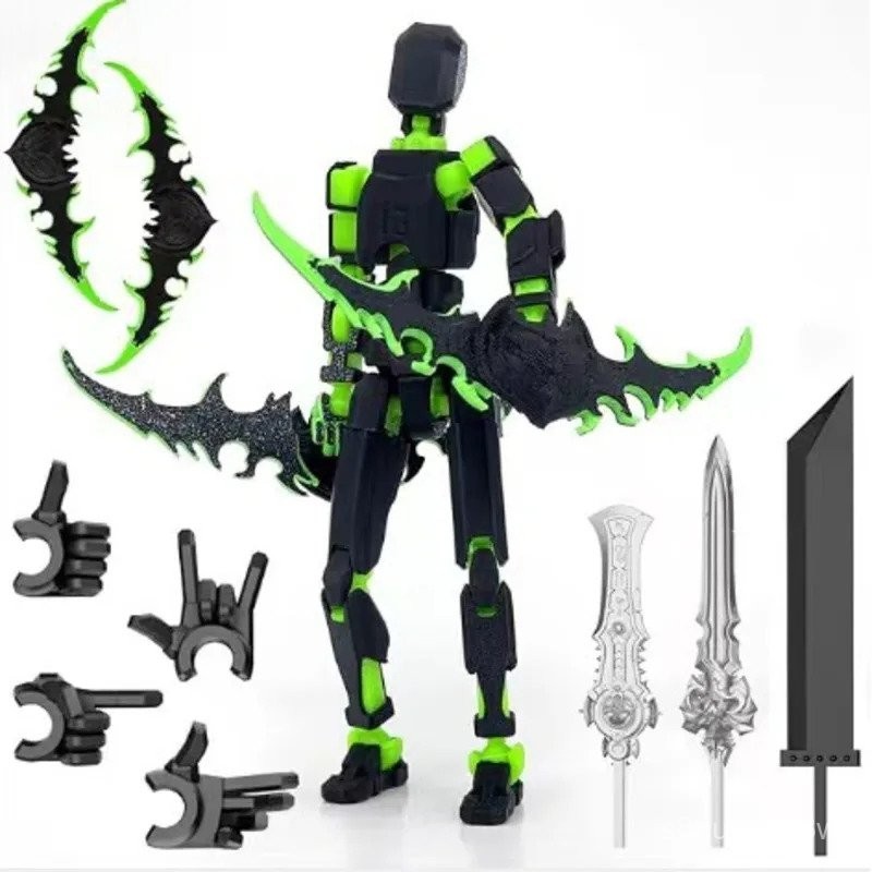 Lucky 13 Figure Toys Dummy 3D Printed Movable Shapeshift Robot Action Figuras DIY Mannequin Decompre