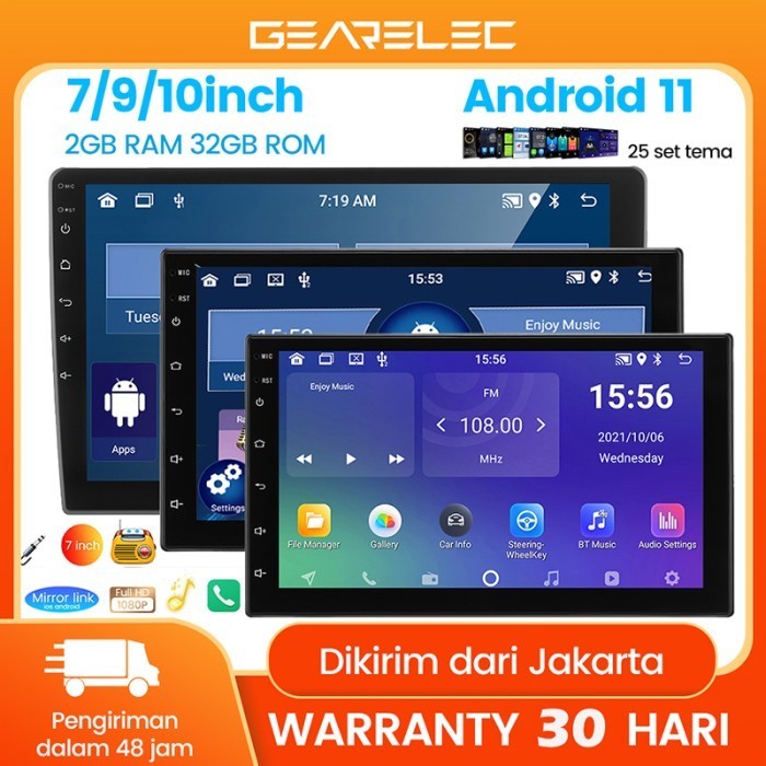 Terbaru Head Unit Double Din Dhd 7 9 10 Inch Universal Gps Bluetooth Wifi Promo Ready Stok