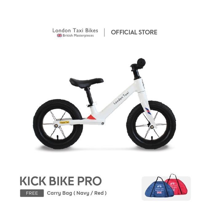 Sepeda Anak London Taxi Balance Bike Pro - Pearl White Original
