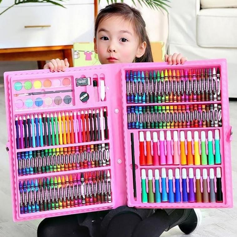 

Berkualitas Stationary Set Isi 86 Pensil Crayon Warna Cat Air / Perlengkapan Sekolah Menggambar Anak / Alat Warna Ufo-2025