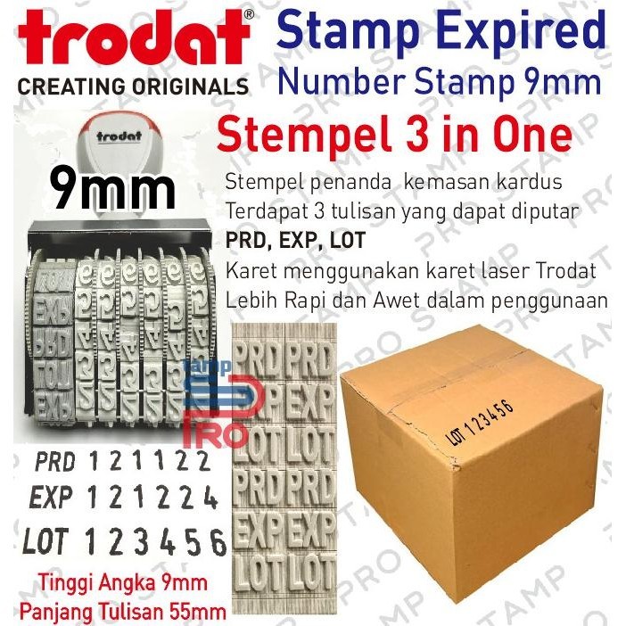 

Special Price!! Stempel Angka Kode Produksi / Expired 9Mm 6Digit